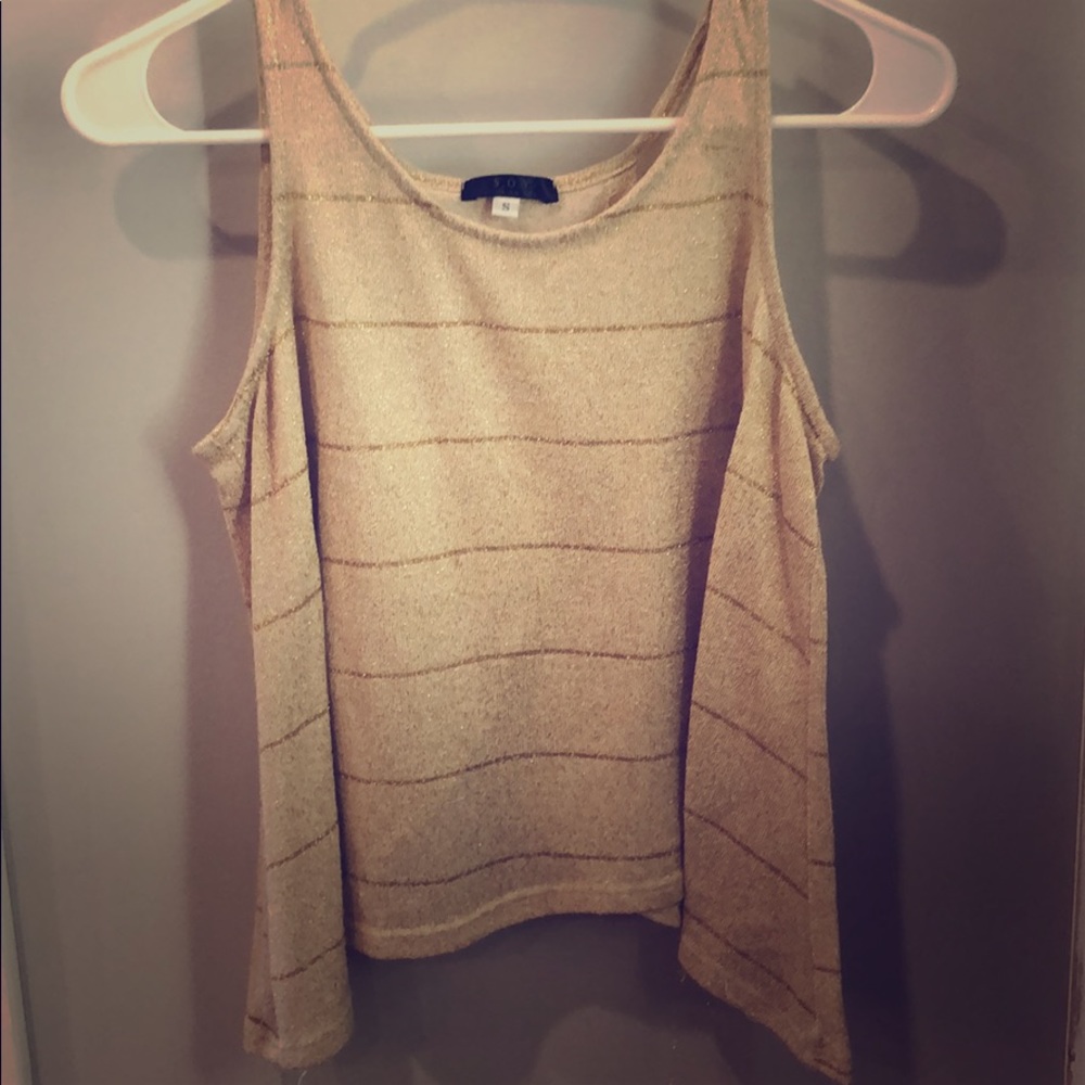Open Back Gold Tank